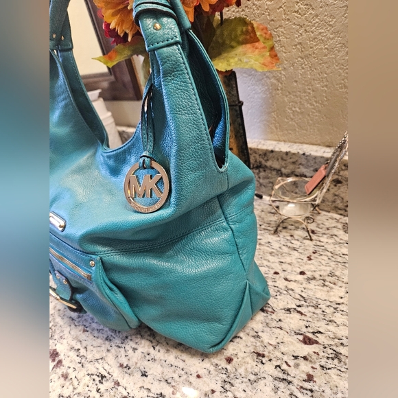 Michael Kors Blue Leather Women's Bag - Picture 5 of 9